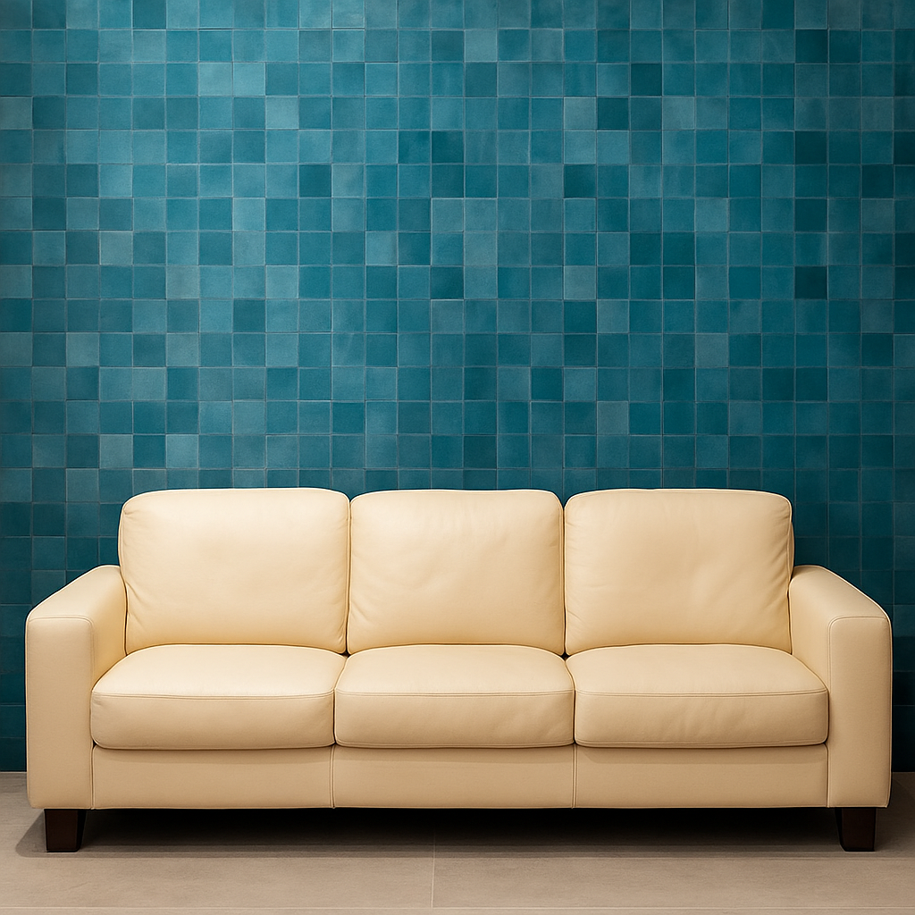 Schnittmuster Wandfliesen Melange Aquamarina Glossy 10x10 cm