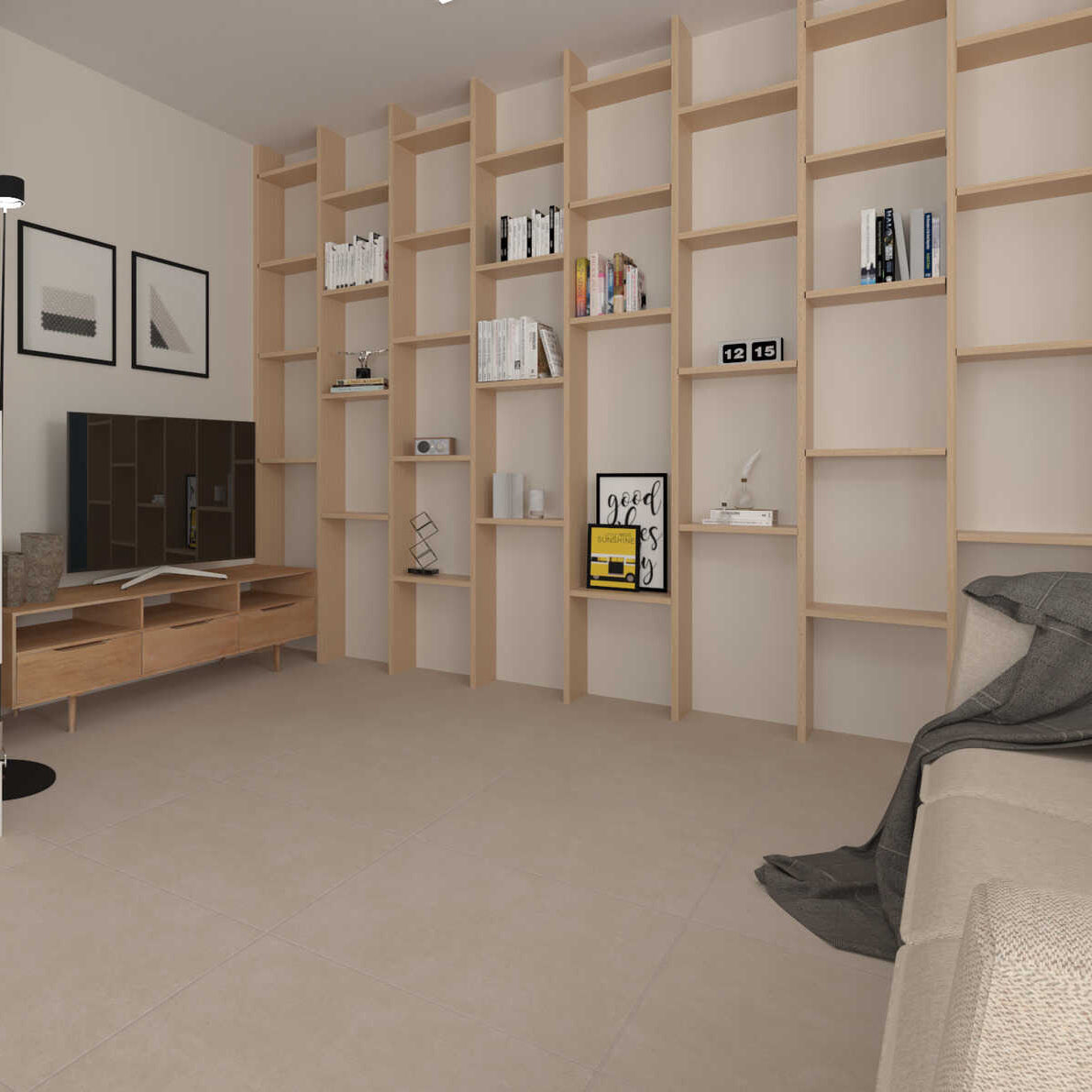 Grespania Domus 60x60 cm Beige R10C Ambiente