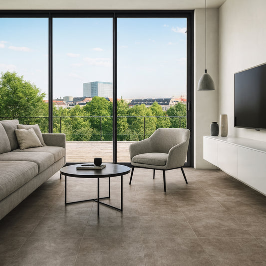 Feinsteinzeug Marte Taupe, R10/B, verschiedene Formate