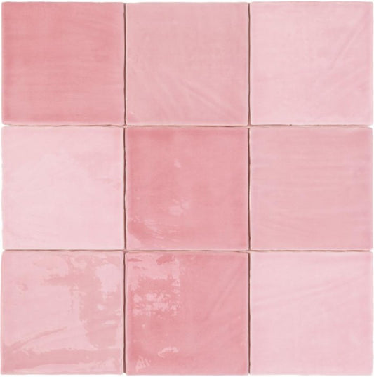 Schnittmuster Tabarca Rosa 15x15 cm, Wandfliese