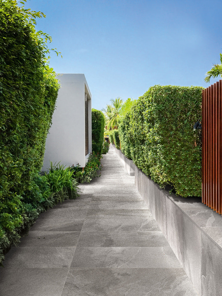 Terrassenplatte X-Rock grigio 60×60 cm, Feinsteinzeug