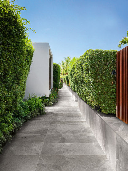 Terrassenplatte X-Rock grigio 60×60 cm, Feinsteinzeug