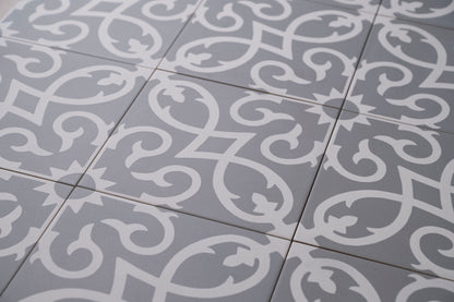 Contrasti Tappeto 1,  R10/B  20x20 cm Dekorfliese, Feinsteinzeug