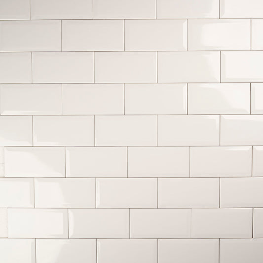 Wandfliese, Metro-Optik, 10x20 cm, mit Facette