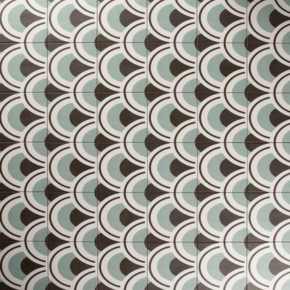 Wandfliese Berlin Marina Dekor 14,7X14,7 cm, Feinsteinzeug