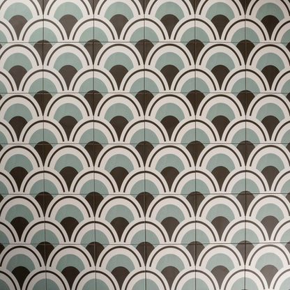 Wandfliese Berlin Marina Dekor 14,7X14,7 cm, Feinsteinzeug