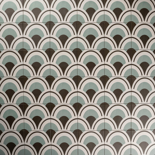 Wandfliese Berlin Marina Dekor 14,7X14,7 cm, Feinsteinzeug