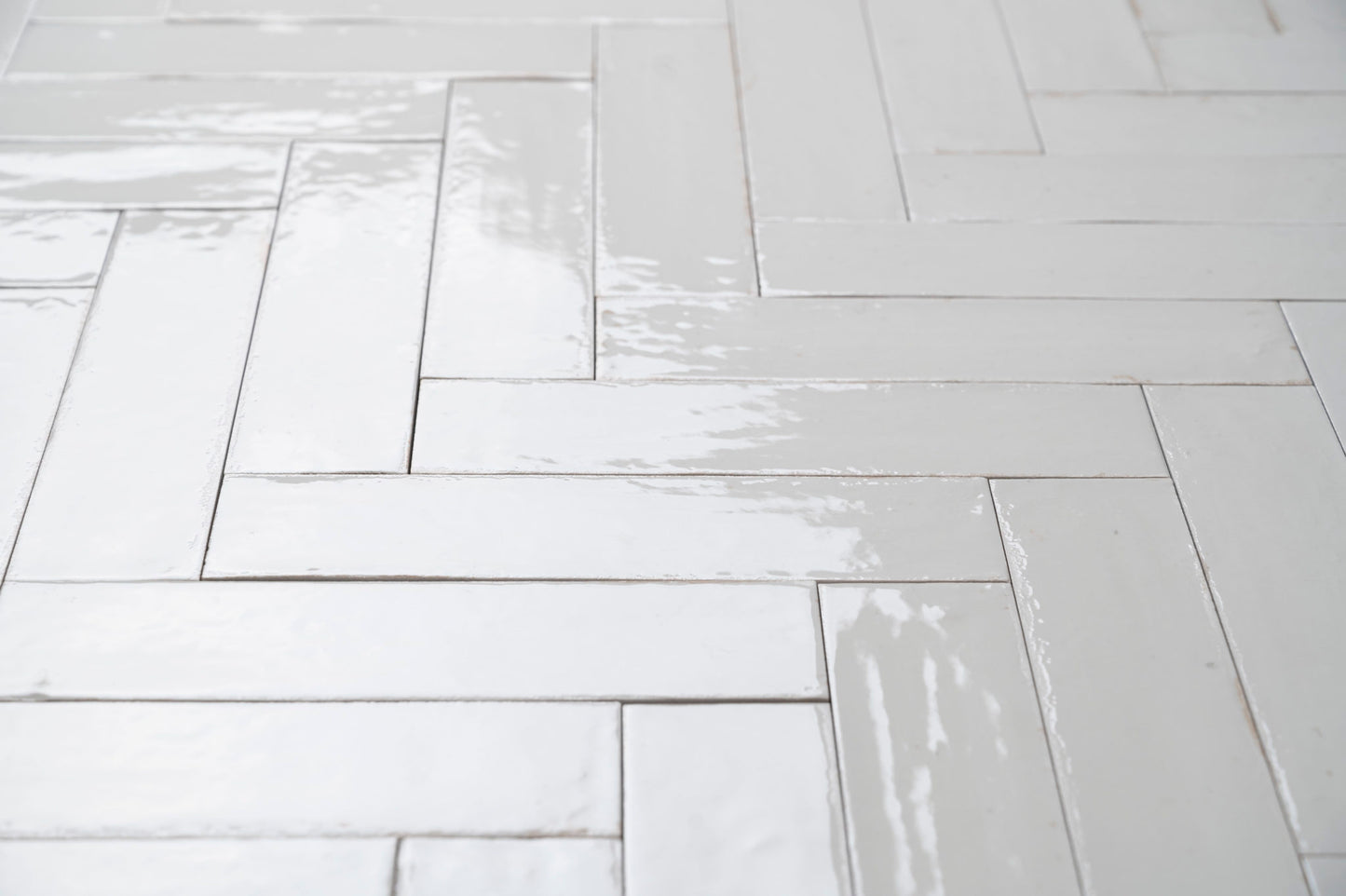 Wandfliese Look Bianco Glossy  6x24 cm