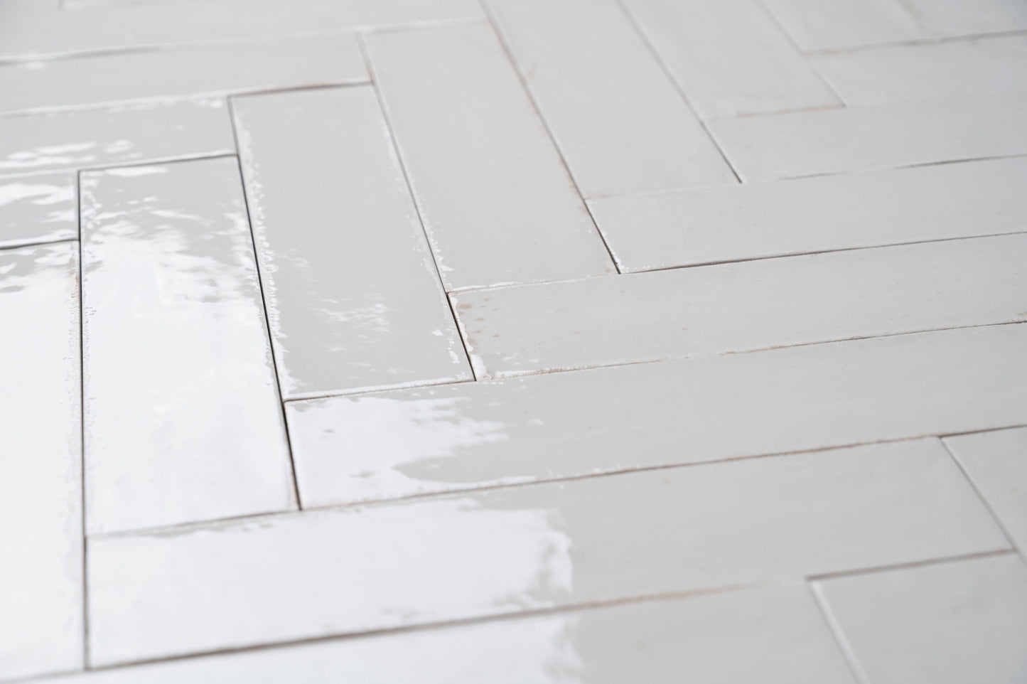 Wandfliese Look Bianco Glossy  6x24 cm