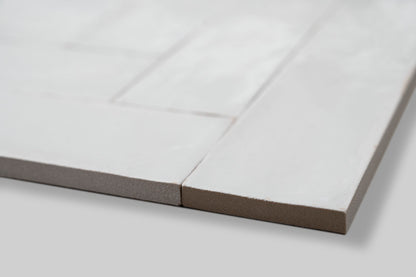 Wandfliese Look Bianco Glossy  6x24 cm