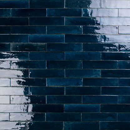 Wandfliese Look Blue glossy 6,5x24 cm