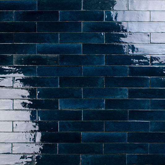 Wandfliese Look Blue glossy 6,5x24 cm