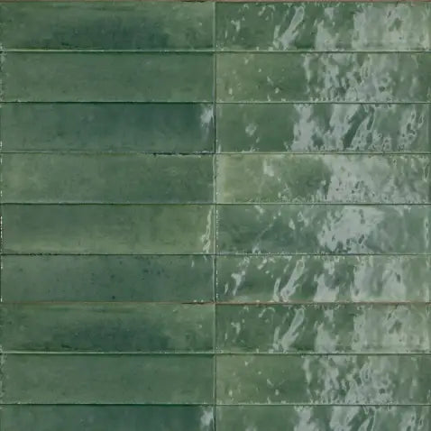 Wandfliese Look Verde glossy 6,5x24 cm