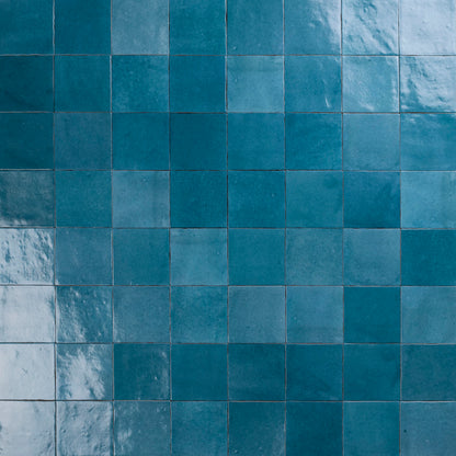 Wandfliesen Melange Aquamarina Glossy 10x10 cm