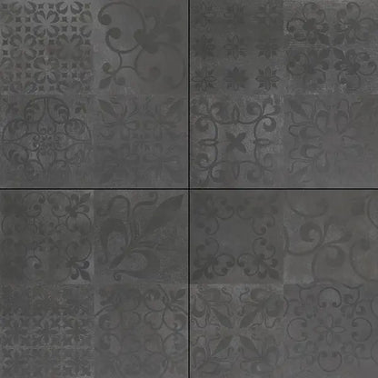Feinsteinzeug Volldekor Priorat Module anthrazit 60x60 cm