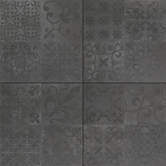 Feinsteinzeug Volldekor Priorat Module anthrazit 60x60 cm
