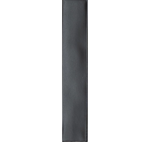 Schnittmuster Wandfliesen Wish Black Semimatt 5,3x30cm, Seidenmatt schwarz