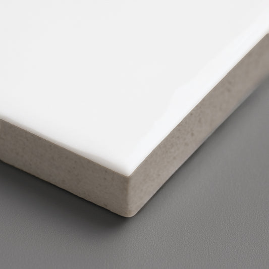 Schnittmuster Klassische Wandfliese 30 × 60 cm – Weiß Glanz