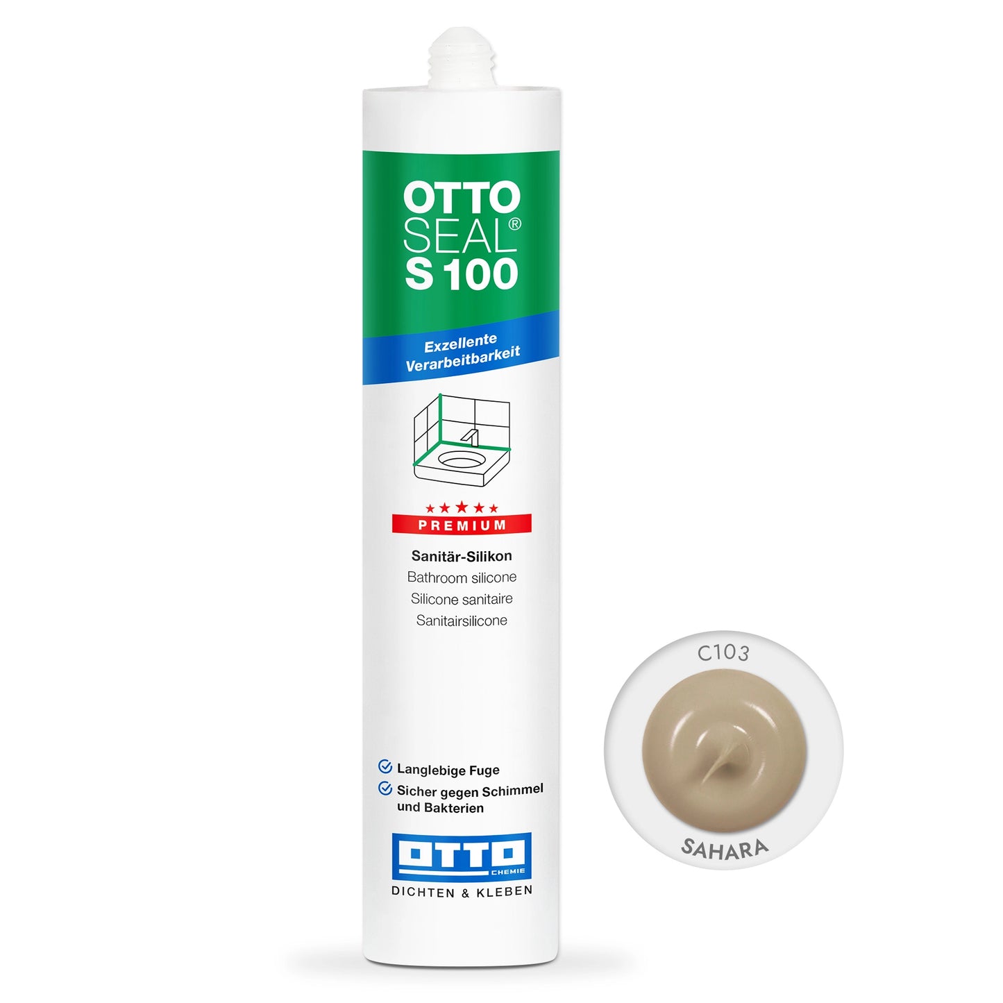 Otto Silikon S100 Sahara C103 300ml/Kartusche