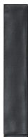 Wandfliesen Wish Black Semimatt 5,3x30cm, Seidenmatt schwarz